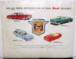 1955 Nash Dealer Prestige Brochure Ambassador Statesman Rambler Metropolitan