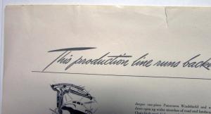 1940 Lincoln V12 Zephyr Sedan Production Line Ad Proof