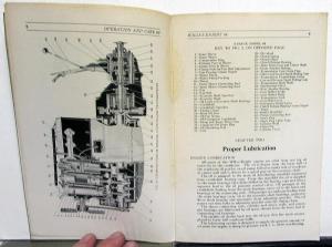 1925-1926 Willys-Knight Model 66 Owners Manual Care & Operation Instructions