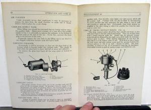 1925-1926 Willys-Knight Model 66 Owners Manual Care & Operation Instructions