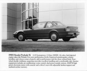 1988 Honda Prelude Si Press Photo 0077