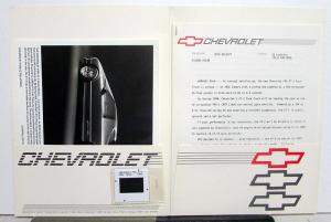 1989 Chevrolet XT-2 Pace Truck Media Information Press Kit