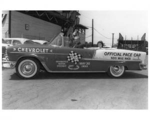 1955 Chevrolet Bel Air Indianapolis 500 Pace Car Press Photo 0579