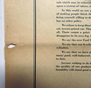 1957 Henry Ford Letter To People Who Want Something For Nothing Ad Proof