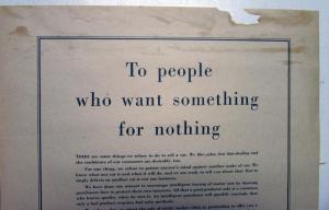 1957 Henry Ford Letter To People Who Want Something For Nothing Ad Proof