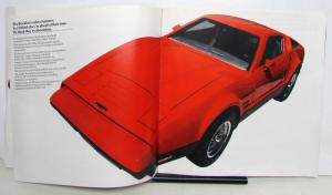 1975 Bricklin Dealer Color Sales Brochure & Poster Gull-Wing Doors Sports Car