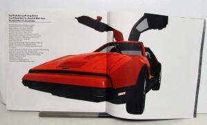 1975 Bricklin Dealer Color Sales Brochure & Poster Gull-Wing Doors Sports Car