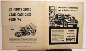 1940 Ford Truck V8 Brand New & Unsurpassed Ad Proofs Portuguese Text Orig