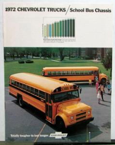 1972 Chevrolet School Bus Chassis Dealer Sales Brochure Series 50 & 80