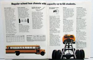 1972 Chevrolet School Bus Chassis Dealer Sales Brochure Series 50 & 80