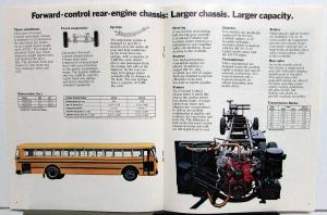 1972 Chevrolet School Bus Chassis Dealer Sales Brochure Series 50 & 80