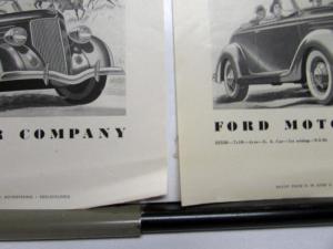 1937 Ford V8 Safety And ComfortAd Proofs Original Spanish Text