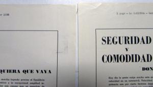 1937 Ford V8 Safety And ComfortAd Proofs Original Spanish Text