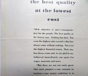 1935 Ford V8 The Best Quality At The Lowest Cost Ad Proof Orig