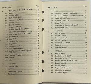 1968 Sports Car Club of America General Competition Rules Book - SCCA