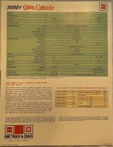 1977 GMC Jimmy Casa Grande Sales Folder Brochure