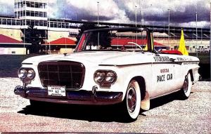 1962 Studebaker Lark Daytona Convertible Indianapolis 500 Pace Car Post Card