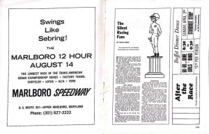 1966 Governors Cup Racing Program at Marlboro Speedway National Championship