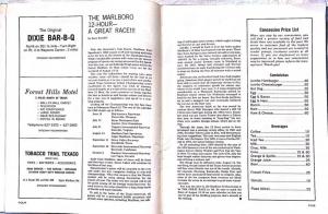 1966 Governors Cup Racing Program at Marlboro Speedway National Championship