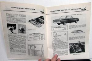 1963 63 1/2 Ford Falcon Dealer Illustrated Pricing & Specification Manual Repro