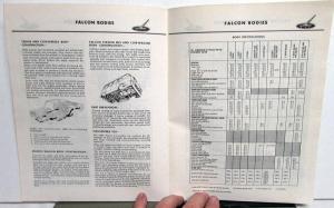 1963 63 1/2 Ford Falcon Dealer Illustrated Pricing & Specification Manual Repro