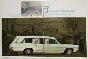 1967 Pontiac Chassis with Superior Coaches Large Sales Brochure - Hearse Limo