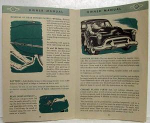 1950 Oldsmobile Owners Manual Care and Operation Guide Futuramic