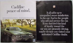 1973 Cadillac Sales Brochure - Fleetwood DeVille Calais Eldorado Indy Pace Car