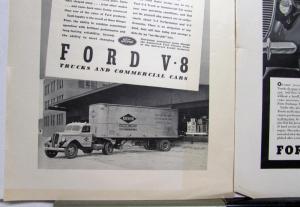 1938 Ford V8 Truck Commercial Cars No Three Day Layoffs Ad Proofs Original