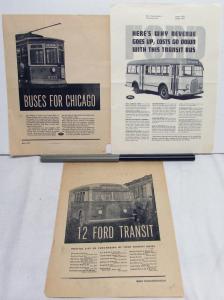 1938 Ford Transit Bus Features Why Revenue Goes Up Cost Goes Down Ad Proof Orig