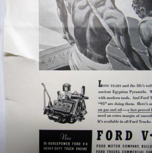 1939 Ford V8 Truck Commercial Car Station Wagon Transit Bus Flathead AdProofOrig