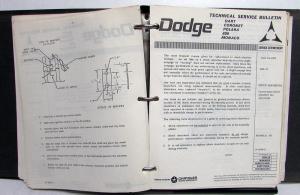 1964-1966 Chrysler Plymouth Dodge Technical Service Bulletins Set Repair Updates