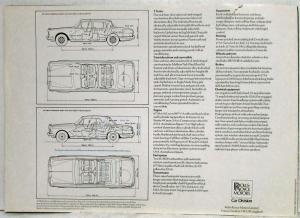 1976 Bentley T Series and Corniche Saloon or Convertible Sales Folder