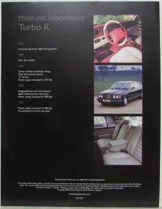 1985-1997 Bentley Turbo R Product Information Guide - Specs and Enhancements