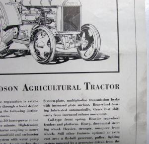 1920 Ford Fordson Agricultural Tractor Features Farm Work This Spring Ad Proof