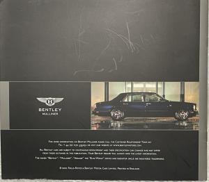 2002 Bentley Arnage RL by Mulliner Sales Brochure