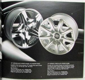 2005 Bentley Continental GT Accessories Brochure