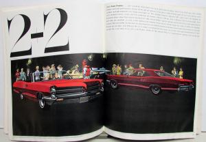 1966 Pontiac Sales Brochure Bonneville Grand Prix 2+2 GTO Catalina Star Chief