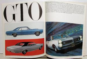 1966 Pontiac Sales Brochure Bonneville Grand Prix 2+2 GTO Catalina Star Chief