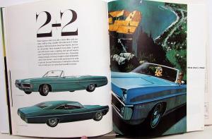 1967 Pontiac Sales Brochure Bonneville Grand Prix 2+2 GTO Catalina Sprint Large