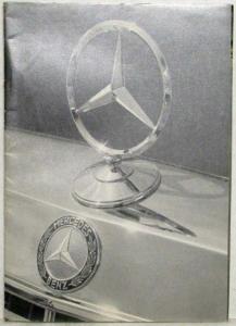 1975 Mercedes-Benz Passenger Car Program Sales Brochure