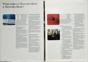 1975 Mercedes-Benz Passenger Car Program Sales Brochure