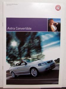 2005 Vauxhall Astra Convertible Color Option Spec Feature Brochure UnitedKingdom