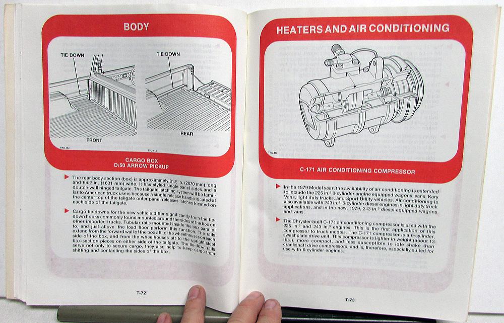 1972 dodge truck service highlights service training manual 2024