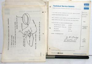 1969 Chrysler Plymouth Dealer Technical Service Bulletins Set Procedure Updates