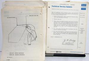 1969 Chrysler Plymouth Dealer Technical Service Bulletins Set Procedure Updates