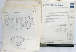 1969 Chrysler Plymouth Dealer Technical Service Bulletins Set Procedure Updates