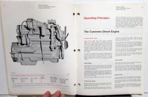 1965 Cummins Operation & Maintenance Owners Manual C & J Series Diesel Engines