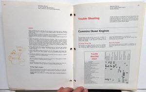 1965 Cummins Operation & Maintenance Owners Manual C & J Series Diesel Engines