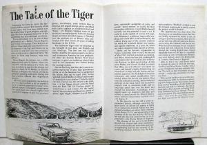 1963 Sunbeam Tiger Vintage Magazine Article Reprint Brochure Tale Of The Tiger